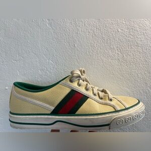 Gucci Cream Canvas Tennis 1977